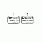 K1200RS 98-01 (89V3) Sticker, tightening torque