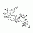 K1200RS 98-01 (89V3) Передние подножки