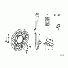 R1100RS (259S) Front wheel brake, abs