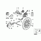 R1100RS (259S) Rear wheel brake, abs