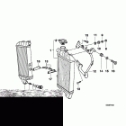 K1200LT 99-04 (89V3) Mounting parts f radiator