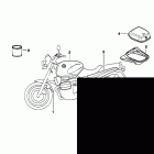 R1100R (259R) Painted parts 611 minzgruen-polizeiw.