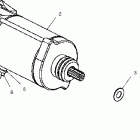 SPORTSMAN 600 - A04CH59AF ПУСКОВОЙ ЭЛЕКТРОДВИГАТЕЛЬ