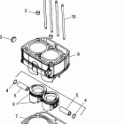 SPORTSMAN 700 - A04CH68AU/CU Piston and cylinder