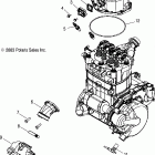 SPORTSMAN 700 - A04CH68AU/CU Throttle body mounting