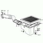 K100LT (K589) Bottom air cleaner housing / air cleaner