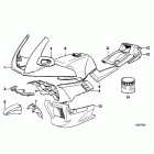 K100RS (89V1) Painted parts 645 bermudablau
