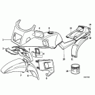 K75RT (K569) Painted parts 680 koenigsblau