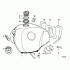 R100GS 91-95 (47E2) Gs fuel tank
