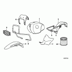 R100GS 91-95 (47E2) Painted parts 640 avusschwarz