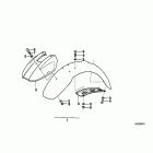 R100GS PD (47E1) Mudguard front-extended