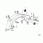 R100GS PD (47E1) Rear mudguard / mounting parts, mounting