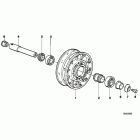 R100GS PD (47E1) Wheel hub mounting parts front