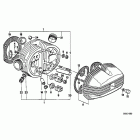 R100GS PD 91-95 (47E2) Головка блока цилиндров  /  крышка  /  прокладки
