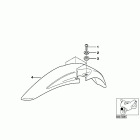 R100GS PD 91-95 (47E2) Low front mudguard mounting parts