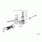 R100GS PD 91-95 (47E2) Рукоятка руля с лева