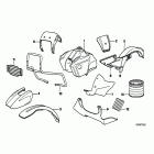 R100GS PD 91-95 (47E2) Painted parts 693 samtviolett / alpinw.