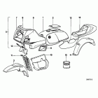 R100RT 88-95 (2478) Painted parts 684 piniengruen