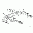 K1 (89V1) Footpeg plate / footpeg