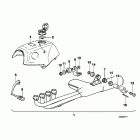 K100LT (K589) Set, mounting parts, exhaust system