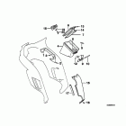 K100LT (K589) Trim panel-side pocket / knee padding