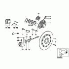 K100RS (K589) Rear wheel brake, abs