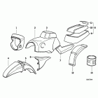 K75C (K569) Painted parts 607 polizeiweiss