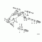 K100LT (K589) Footpeg plate / footpeg
