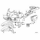 K100LT (K589) Painted parts 676 perlgruen
