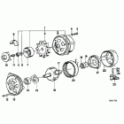 K100RS (K589) Alternator, individual parts