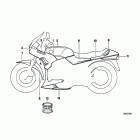 K75S (K569) Painted parts 705 arktissilber