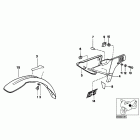 R100GS (47E1) Mudguard front-battery cover
