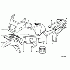 K100LT (K589) Painted parts 562 columbiasilber