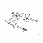 K75C (K569) Footpeg plate / footpeg