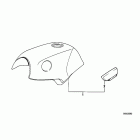 K75C (K569) Fuel tank / knee padding