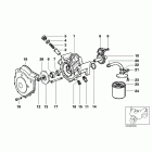 K75S (K569) Waterpump / oilpump - oil filter