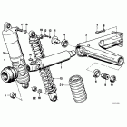 K75S (K569) Rear wheel fork mounting parts