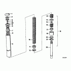 R100RS 88-93 (2478) Вилка в разборе