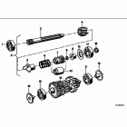 R65GS (2471) Drive shaft and intermediate shaft
