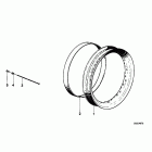 R65GS (2471) Spoke wheel rim / spoke