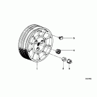 R65GS (2471) Wheel hub rear