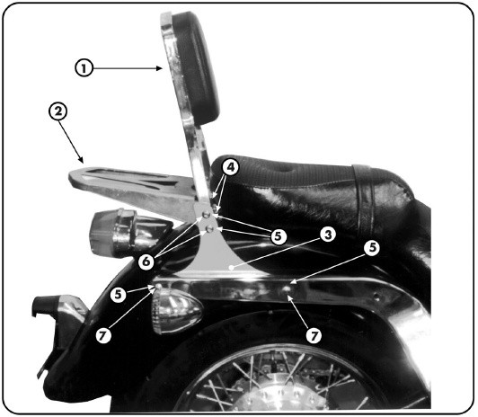 Givi TS834   Kawasaki VN 800 96-99