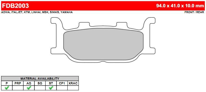FDB2003SM Ferodo ��������� �������