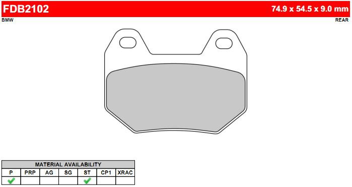 FDB2102P Ferodo ��������� �������